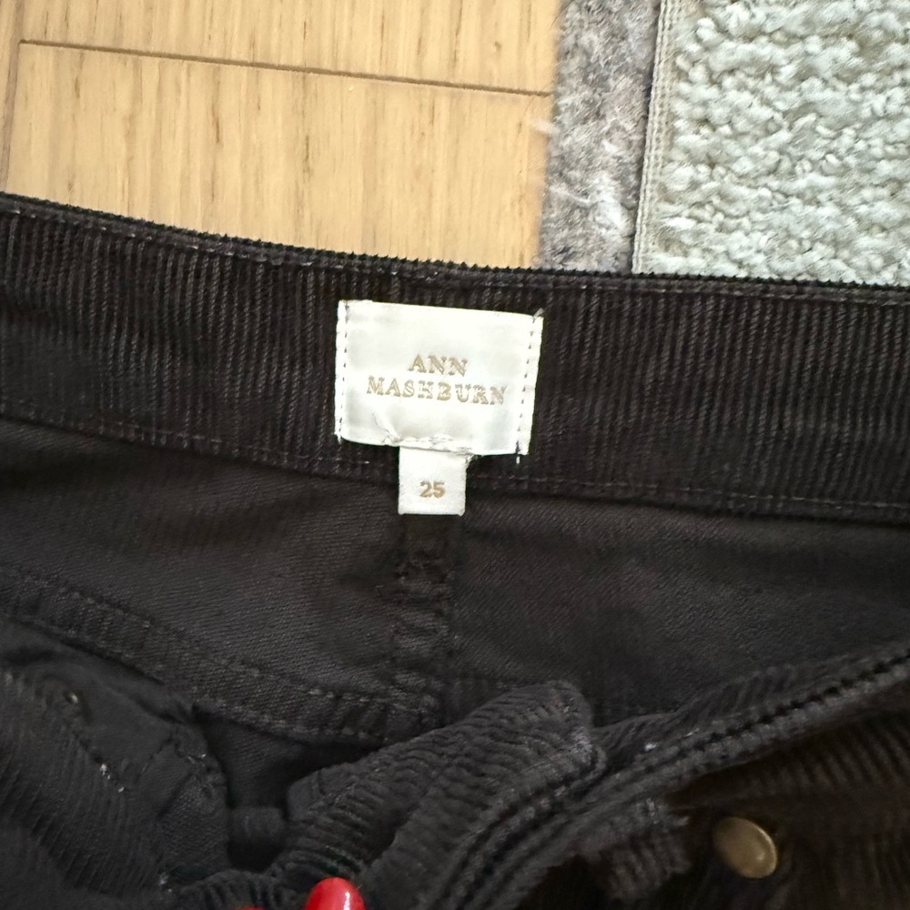 ANN MASHBURN Dark Corduroy Trousers